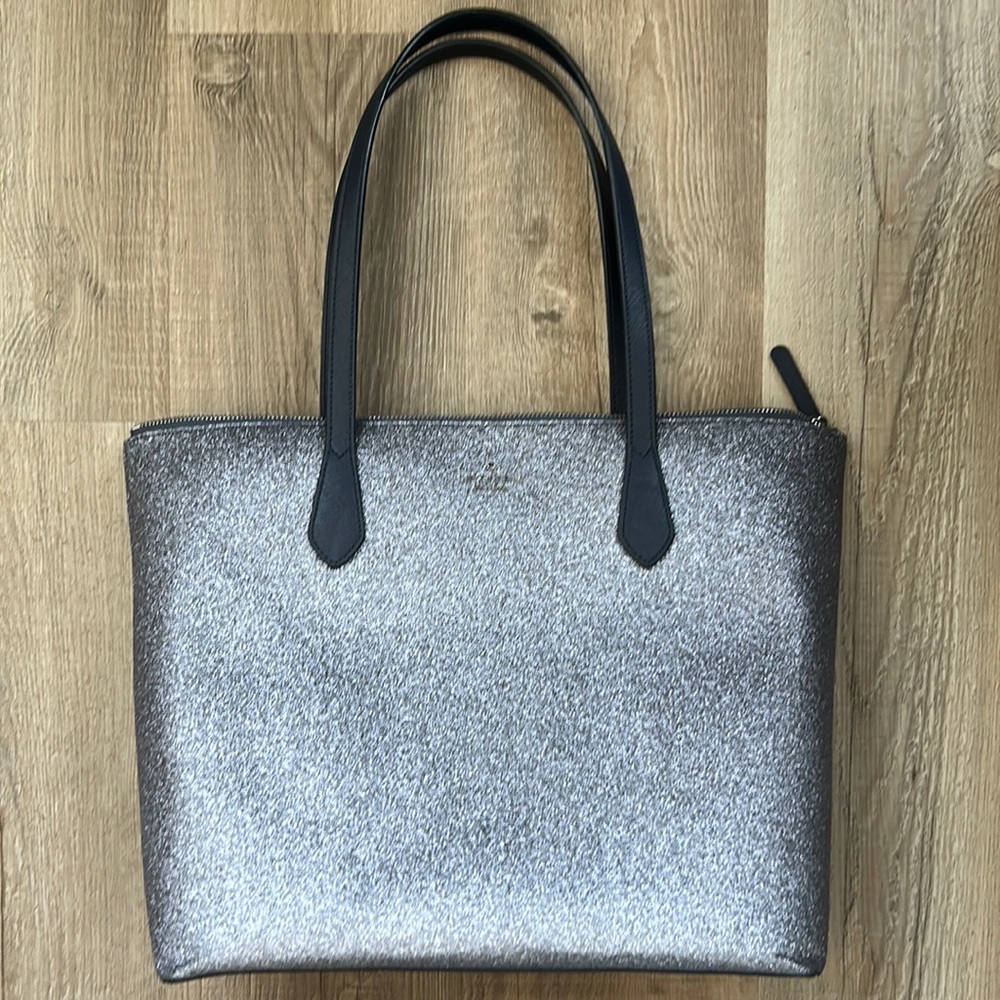 Kate Spade Navy Glitter New York Joeley Large Tote